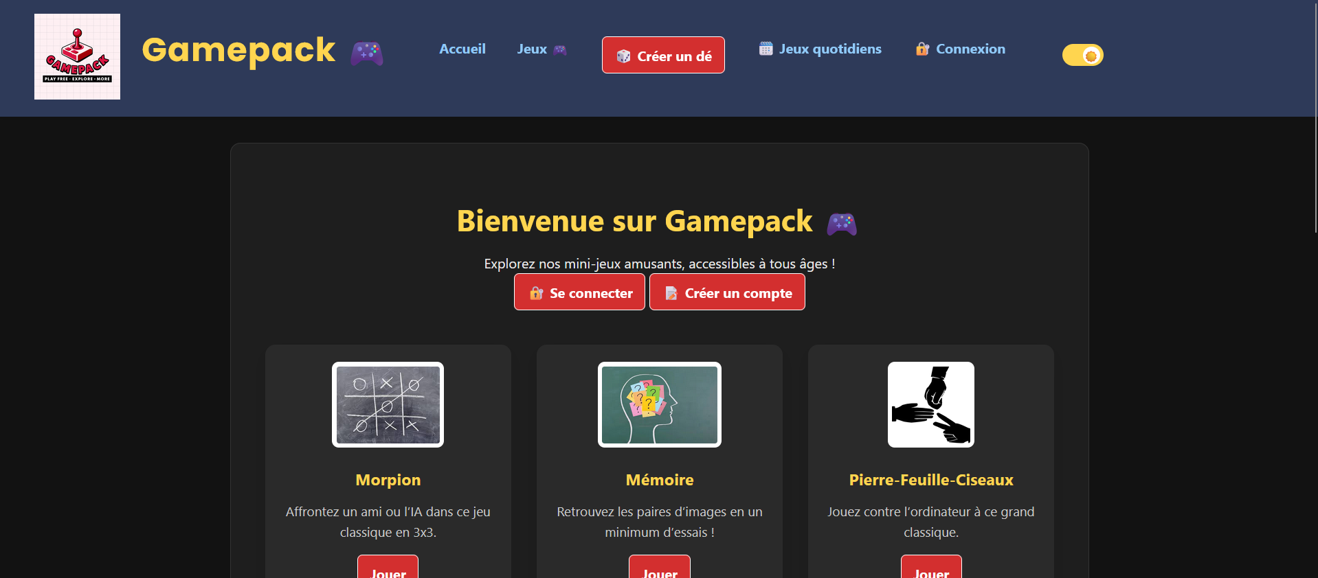 Plateforme Packajeux