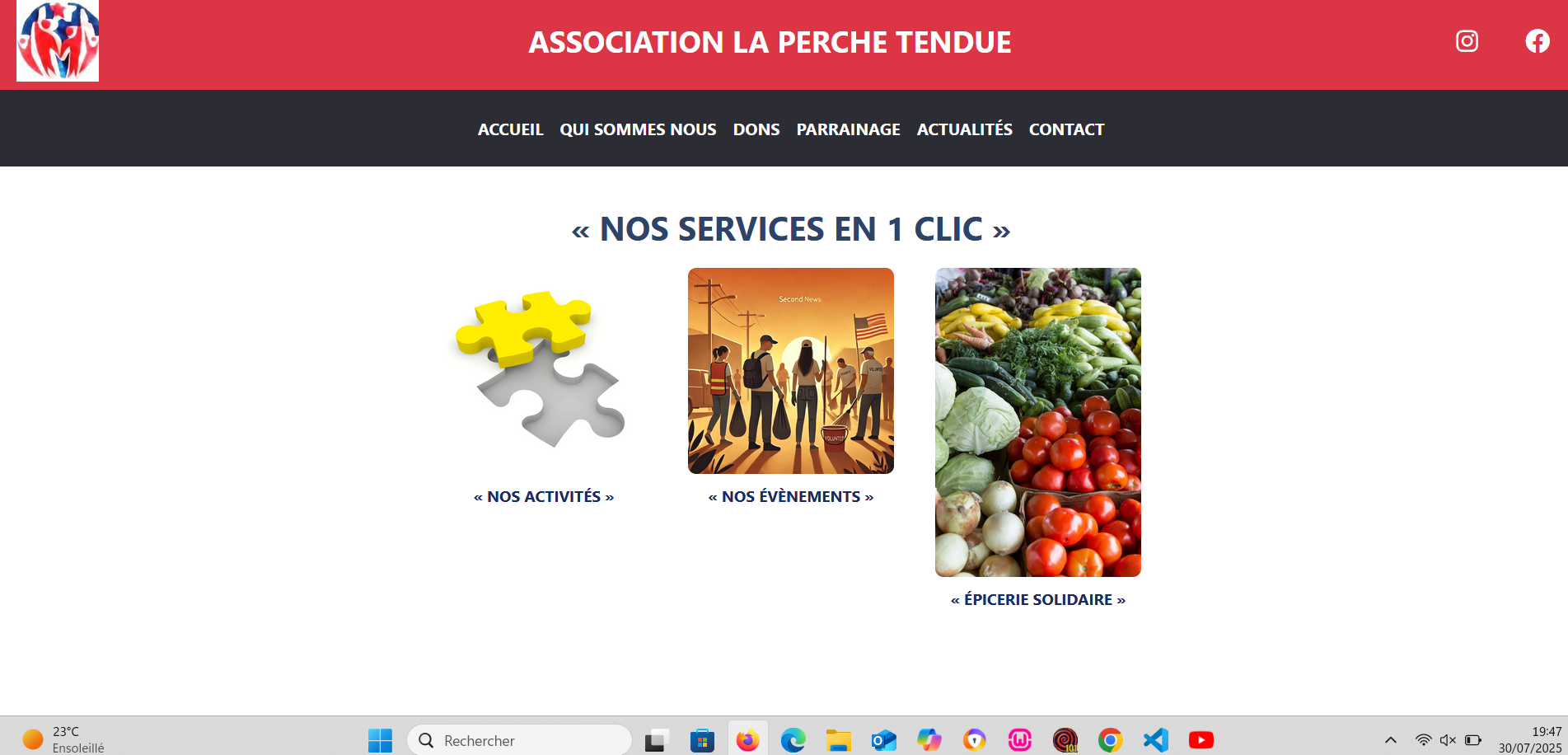 Services proposés par l'association